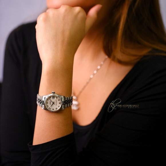 Rolex Datejust Stainless SteelMid size White Arabic 31mm Watch